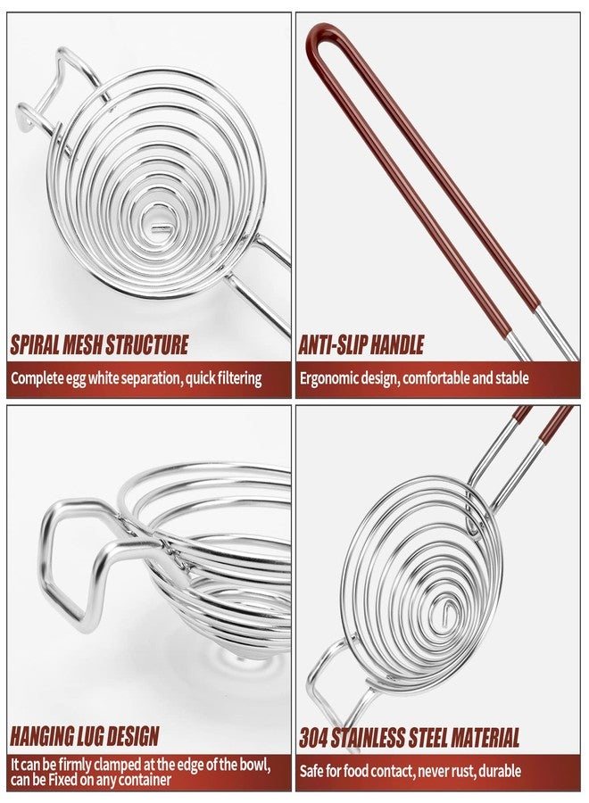 SOLEADER Egg Separator-Yolk White Separator Tool-Food Grade Stainless Steel-Dishwasher Safe-Work for XL Jumbo Eggs - Image 4